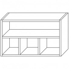 Полка навесная 60/36-4N (белый)